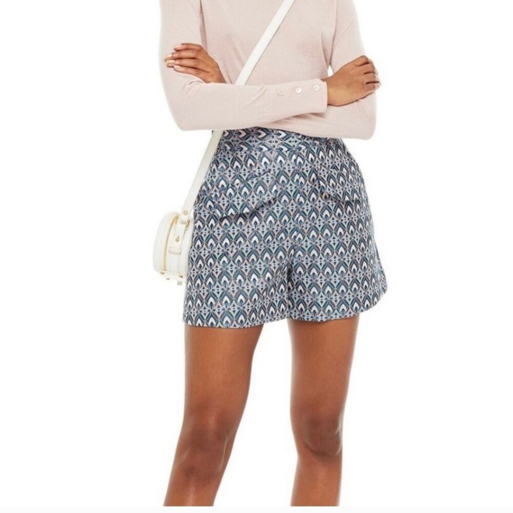 NEW Maje blue metallic shorts